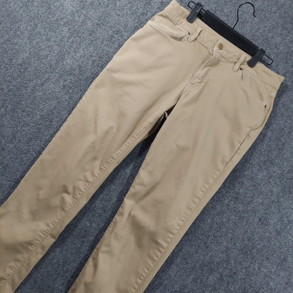 Aviator Pants Mens‎ 31x32 Beige Khaki Slim Stretch Travel Chino Casual USA